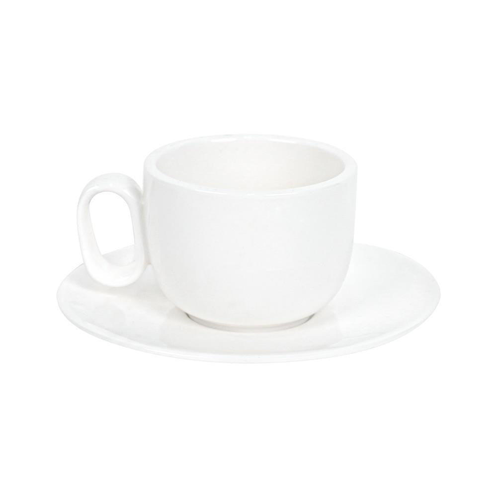 ชุดถ้วยกาแฟ PORCELAIN 90 มล. KECH SNOW MIN สีขาว