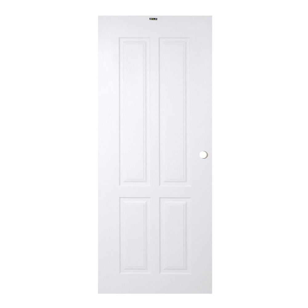 ประตูภายนอก UPVC AZLE PZN5 80X200 ซม. สีขาว เจาะลูกบิด