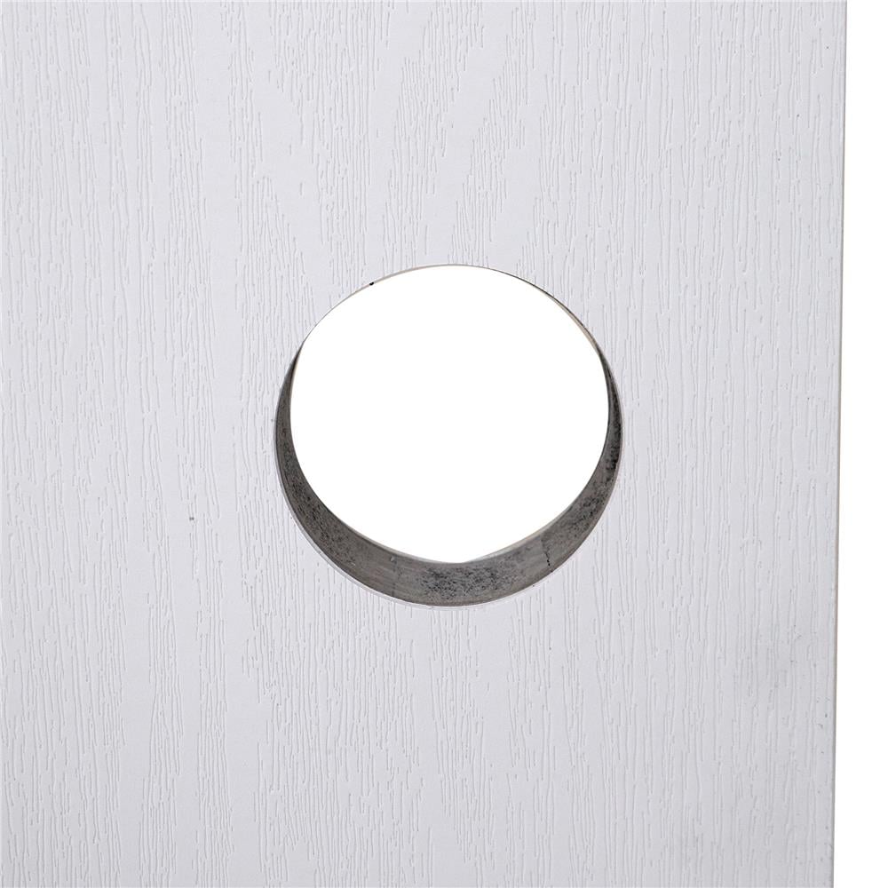 ประตูภายนอก UPVC AZLE PZN5 80X200 ซม. สีขาว เจาะลูกบิด