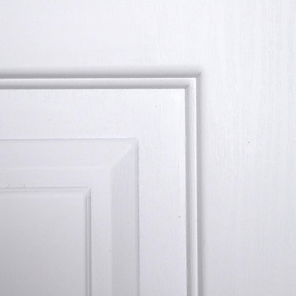 ประตูภายนอก UPVC AZLE PZN5 80X200 ซม. สีขาว เจาะลูกบิด