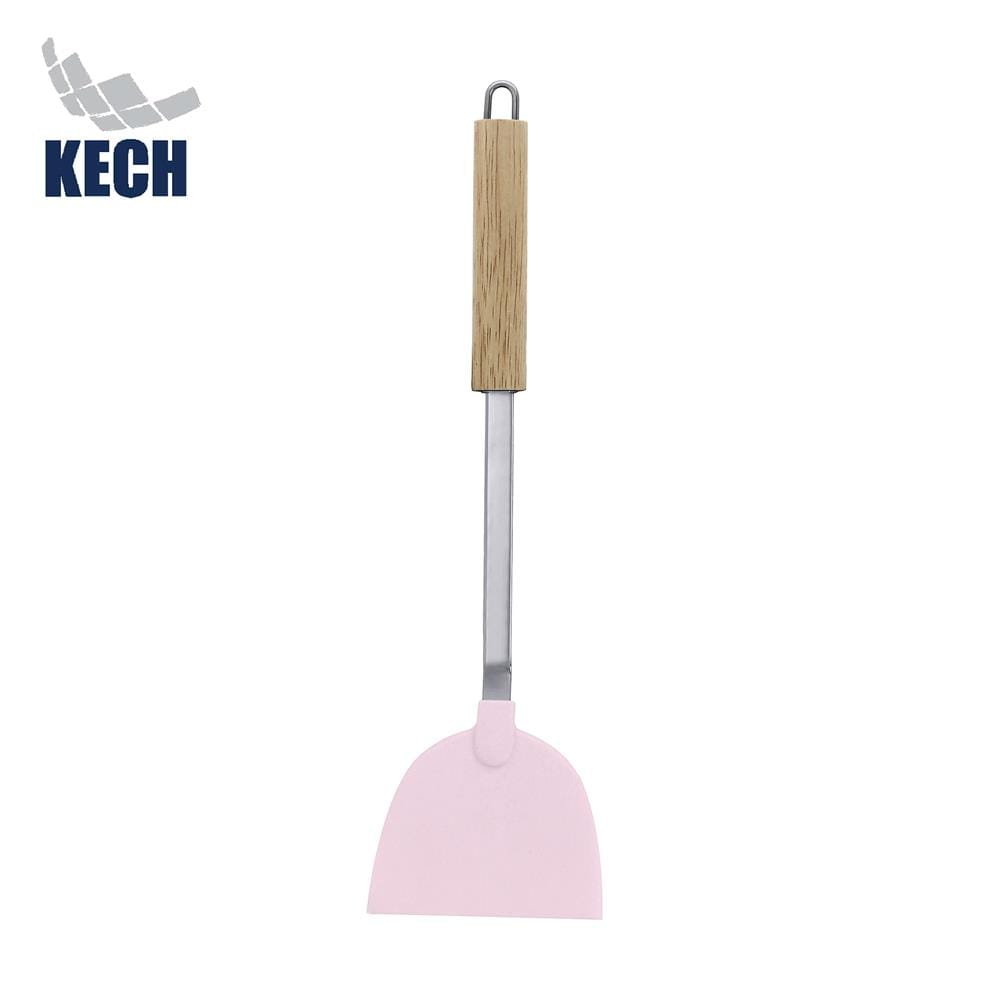 ตะหลิวจีนเล็ก 32 ซม. KECH PINKY ด้ามไม้