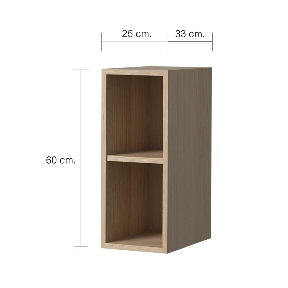 กล่องแขวนจบมุม CABIN JUNO 25x60 ซม. สีบีช