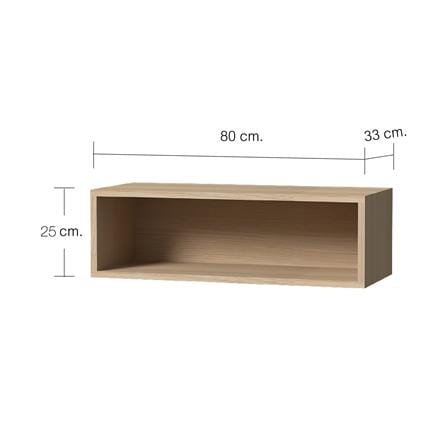 กล่องแขวนเสริม CABIN JUNO 80x25 ซม. สีบีช_5