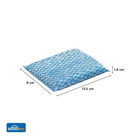 ฟองน้ำหุ้มตาข่ายซิลเวอร์ ACCO C-NAMI 12.5x9x1.8 ซม. แพ็ก 4 ชิ้น_6