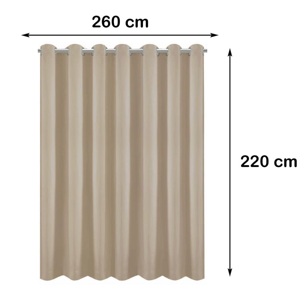 ผ้าม่าน EYELET HOME LIVING STYLE DARIO UV 260X220 ซม. สีน้ำตาล
