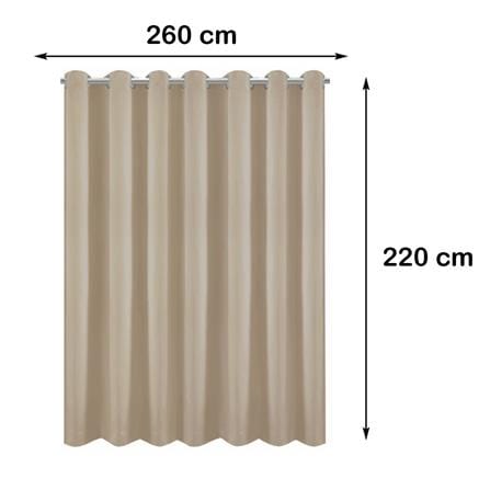 ผ้าม่าน EYELET HOME LIVING STYLE DARIO UV 260X220 ซม. สีน้ำตาล_5