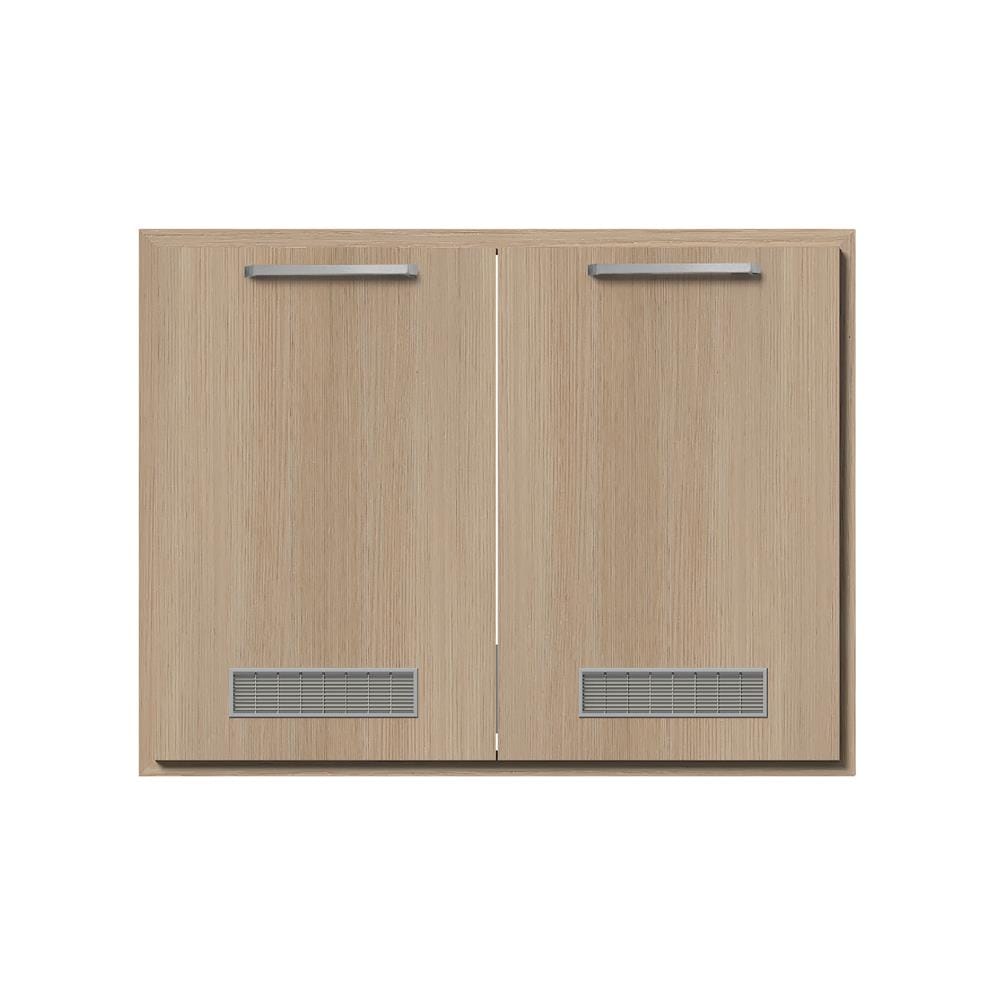 หน้าบานคู่ UPVC CABIN JUNO 84.5x64.5 ซม. สีบีช
