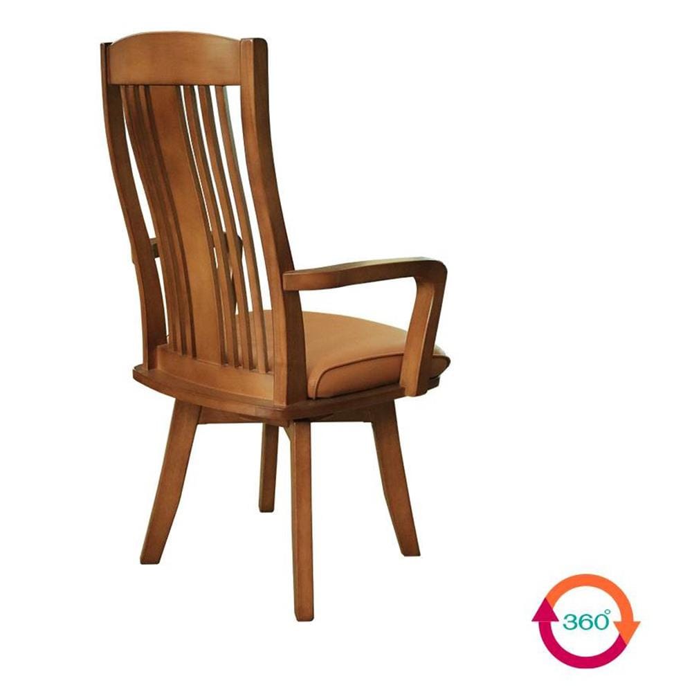 เก้าอี้ห้องอาหารหมุนได้ FURDINI SYMPHONY สี LIGHT WALNUT
