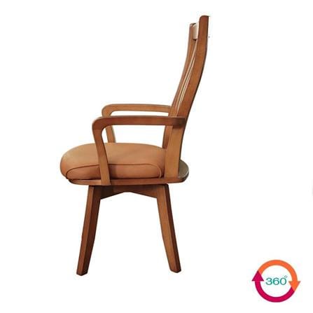 เก้าอี้ห้องอาหารหมุนได้ FURDINI SYMPHONY สี LIGHT WALNUT_1