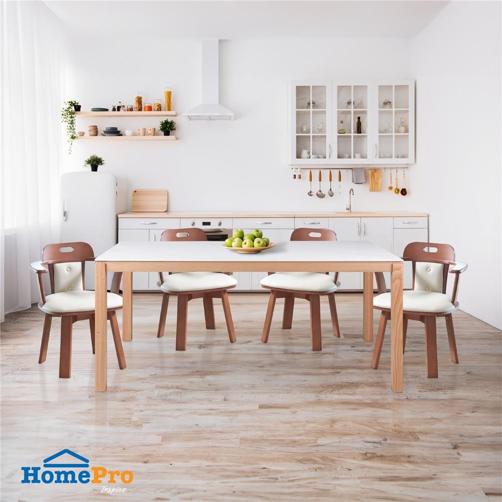 เก้าอี้ห้องอาหารหมุนได้ FURDINI GREAT สี LIGHT WALNUT