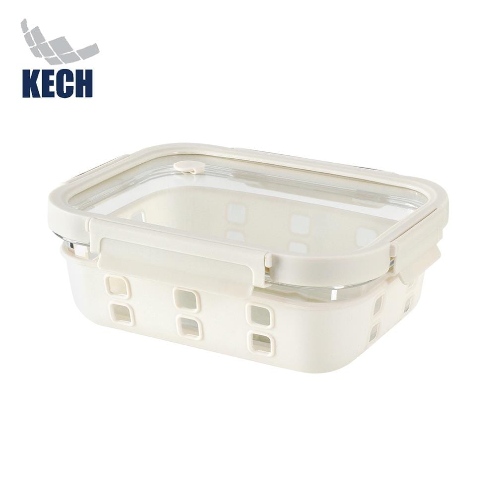 กล่องอาหารแก้ว KECH PEARLA 1.52 ลิตร สีครีม