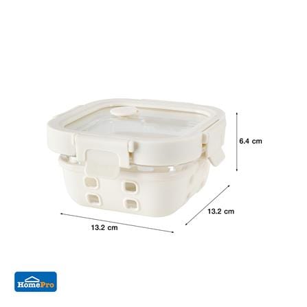 กล่องอาหารแก้ว KECH PEARLA 0.32 ลิตร สีครีม_8
