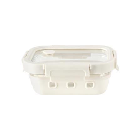 กล่องอาหารแก้ว KECH PEARLA 0.37 ลิตร สีครีม_1