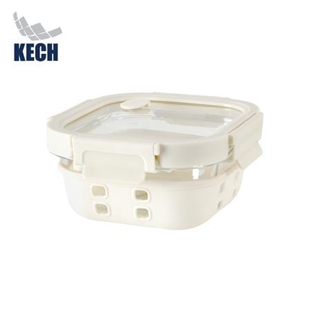 กล่องอาหารแก้ว KECH PEARLA 0.52 ลิตร สีครีม_0
