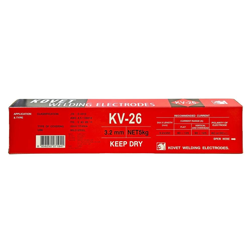 ลวดเชื่อมเหล็ก KOVET KV-26 (แดง) 3.2 มม.