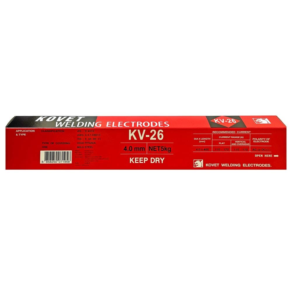 ลวดเชื่อมเหล็ก KOVET KV-26 (แดง) 4.0 มม