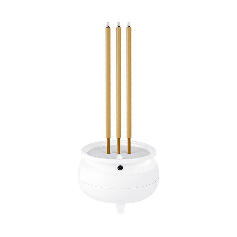 ธูปไฟฟ้า LED 3 ดอก CLAIRE 0.3 วัตต์ WARM WHITE 22 ซม. สีขาว
