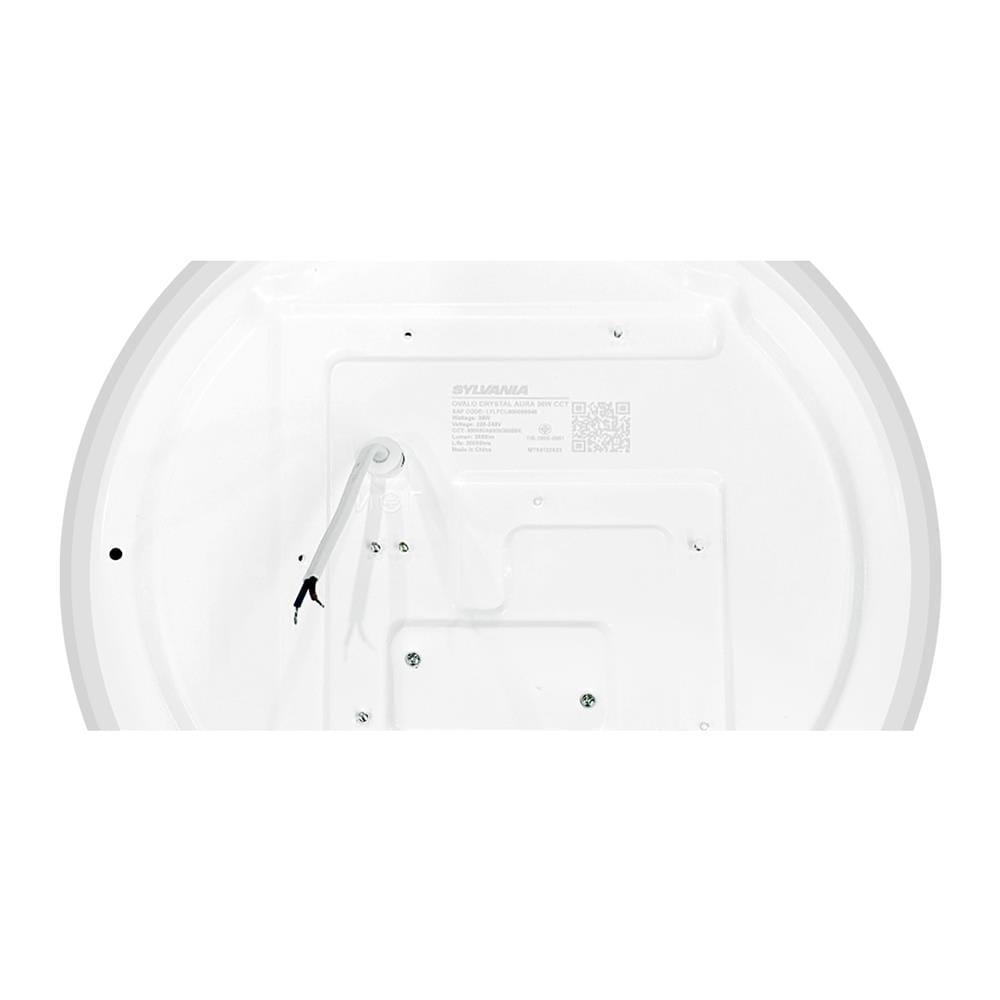 ไฟเพดาน LED SYLVANIA OVALO CRYSTAL AURA 13.58 นิ้ว 36 วัตต์ DAYLIGHT/COOL WHITE/WARM WHITE สีขาว