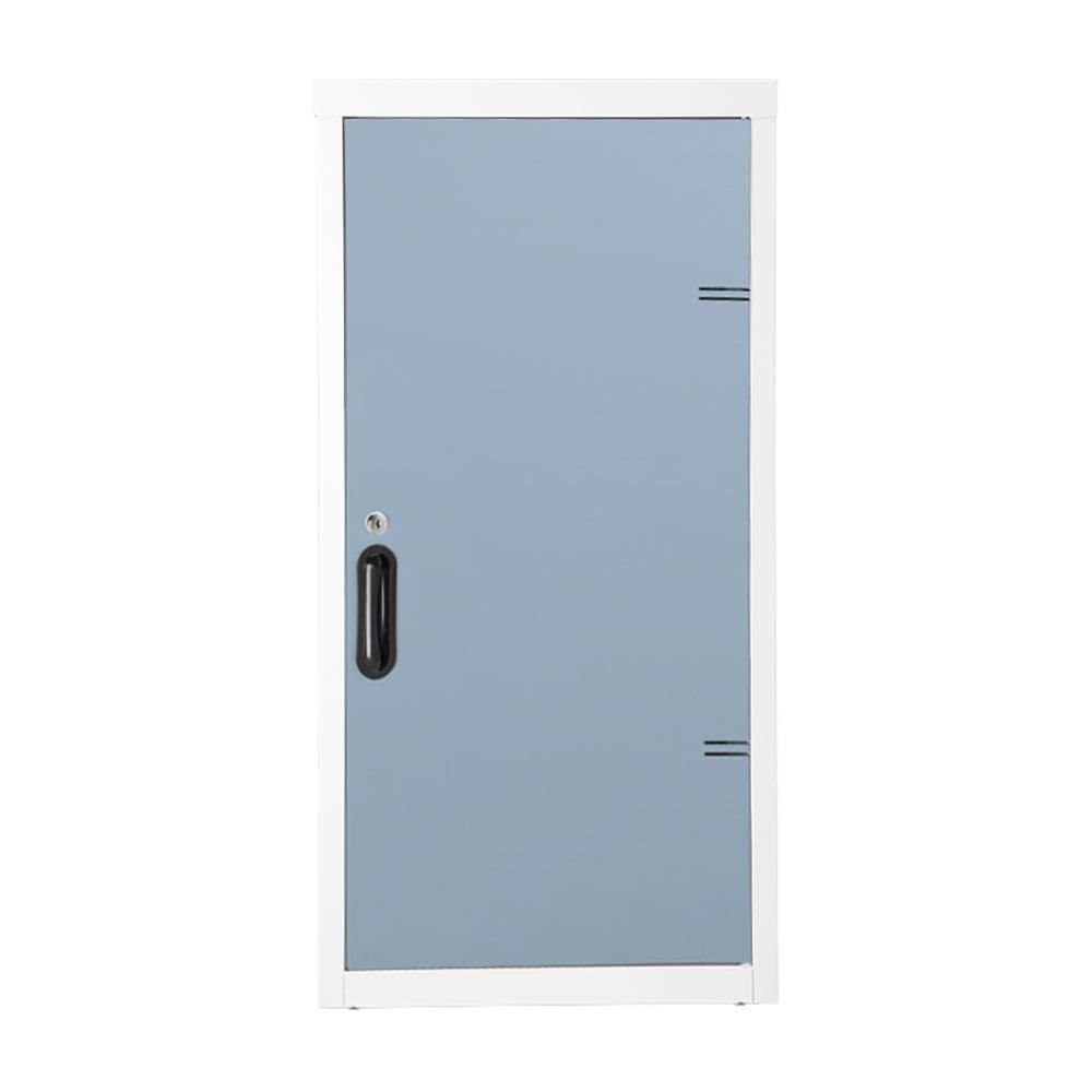 ตู้เหล็กบานเปิดทึบ KIOSK UDB-1 สีขาว/เทาอ่อน