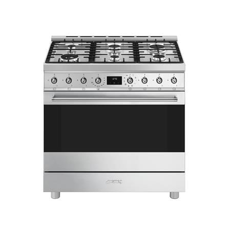 เตาปรุงอาหารแก๊ส SMEG C9GMX2 สีเงิน