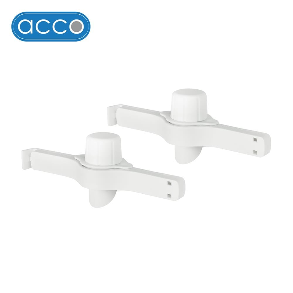 คลิปหนีบถุงน้ำยา ACCO 13.7x3.5x5 ซม. สีขาว แพ็ก 2 ชิ้น