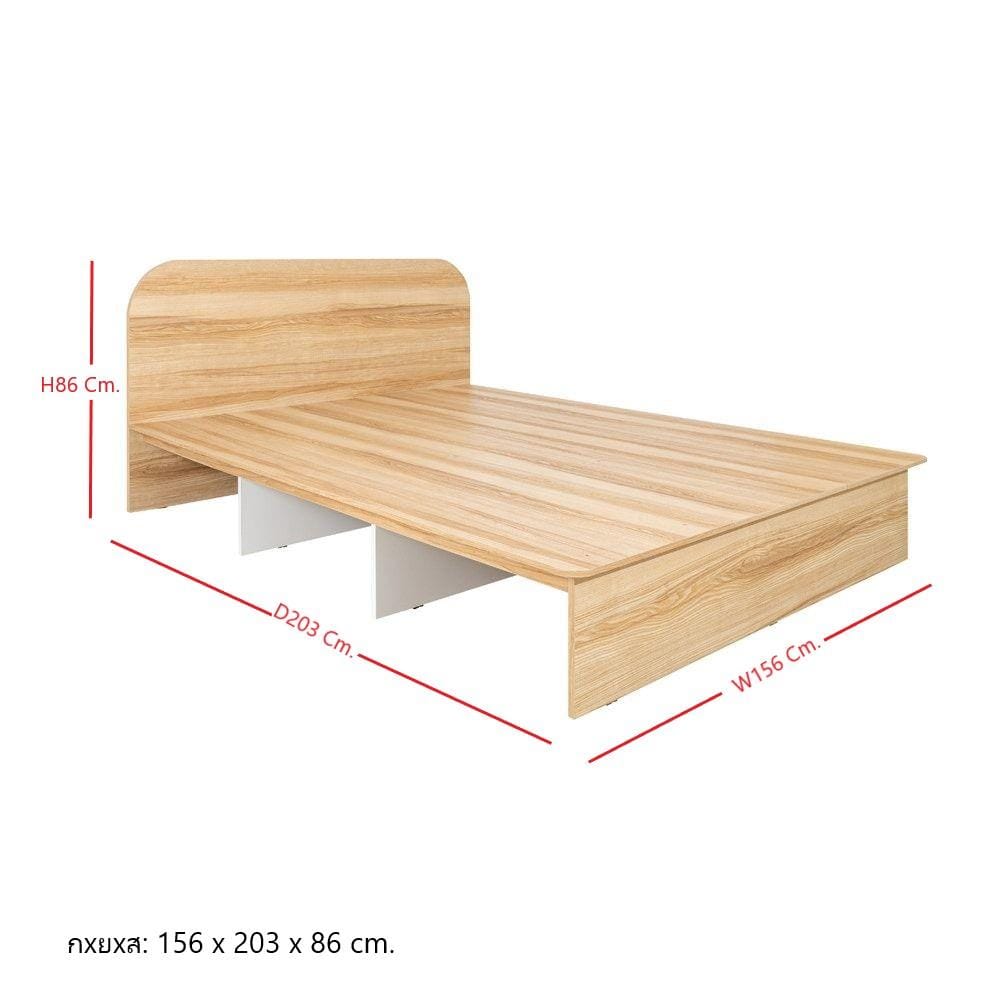 เตียง 5 ฟุต KONCEPT EMBRACE 19225465 สีลินด์เบิร์ก/ขาว