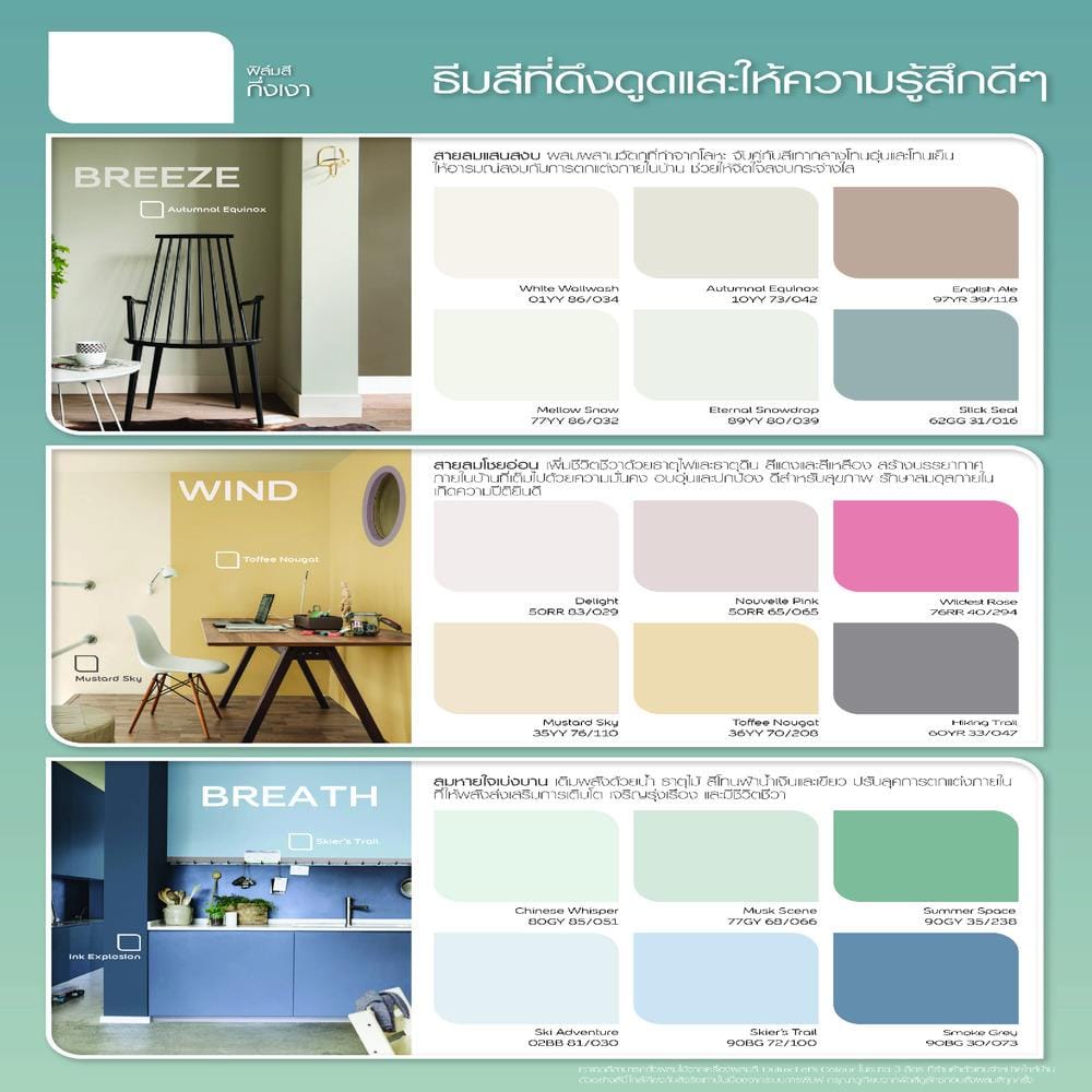 สีน้ำทาภายใน ชนิดกึ่งเงา DULUX BETTER LIVING BASE A สีขาว 1 แกลลอน