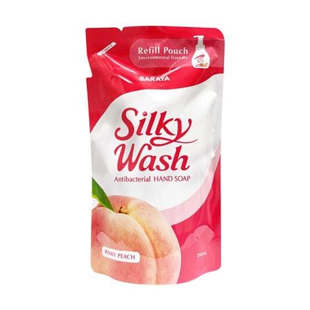 รีฟิลโฟมล้างมือ SILKY WASH 290 มล. PINKY PEACH_0