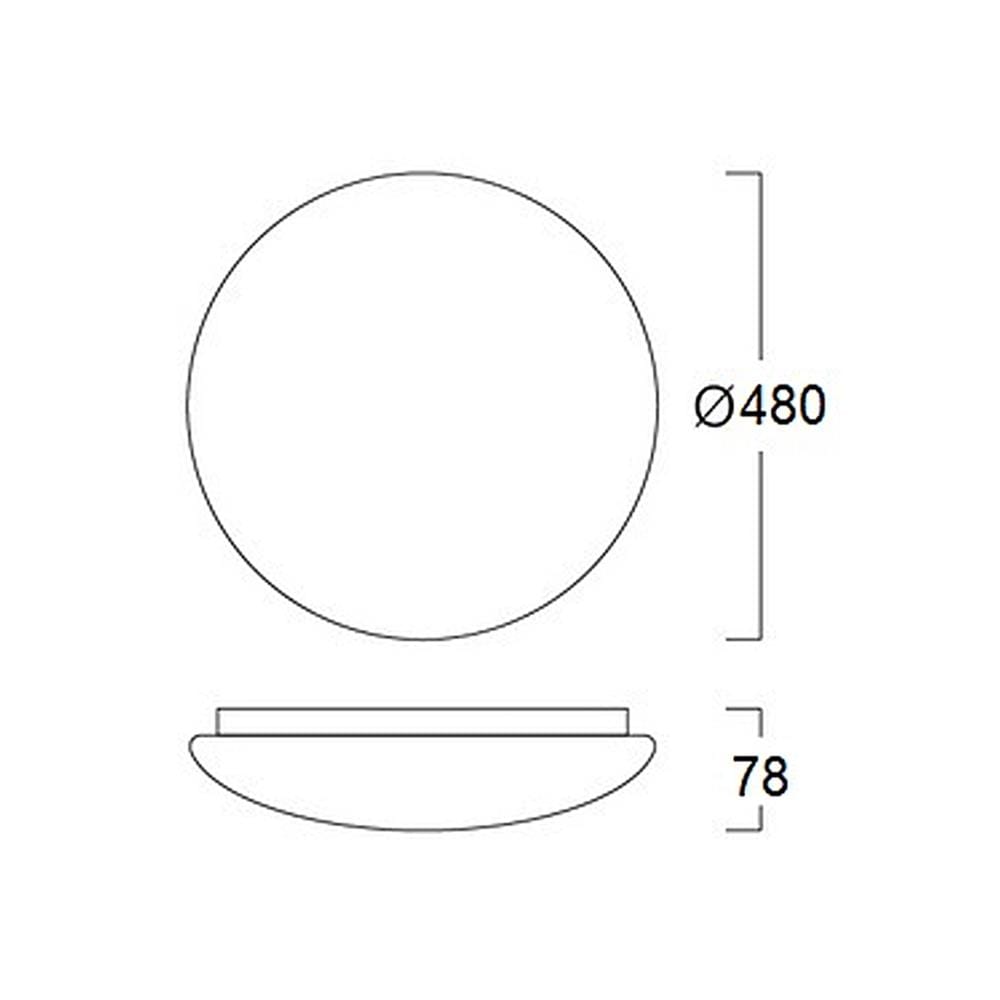 ไฟเพดาน LED LUMAX 03-A1568 19 นิ้ว 60 วัตต์ DAYLIGHT/COOL WHITE/WARM WHITE สีขาว