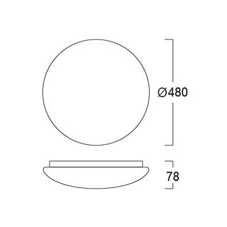 ไฟเพดาน LED LUMAX 03-A1568 19 นิ้ว 60 วัตต์ DAYLIGHT/COOL WHITE/WARM WHITE สีขาว_5