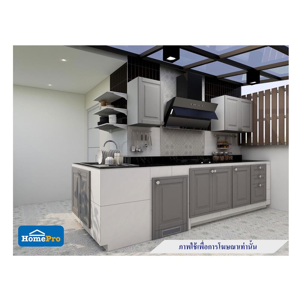 เครื่องดูดควันกระโจม TECNOSTAR HOOD TNS HD 90 BB 90 ซม.
