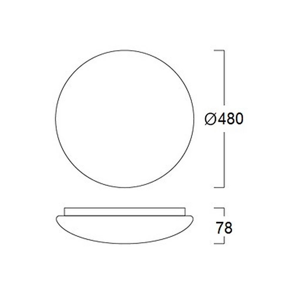 ไฟเพดาน LED LUMAX 03-A1570 19 นิ้ว 60 วัตต์ DAYLIGHT/COOL WHITE/WARM WHITE สีขาว