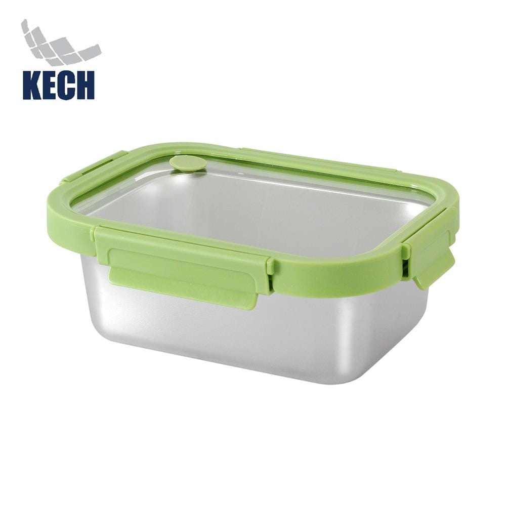 กล่องอาหารสเตนเลส KECH SHINEE 1.25 ลิตร สีเขียว