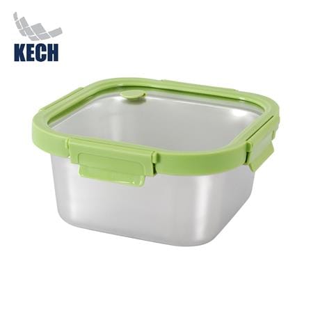 กล่องอาหารสเตนเลส KECH SHINEE 1.5 ลิตร สีเขียว_0