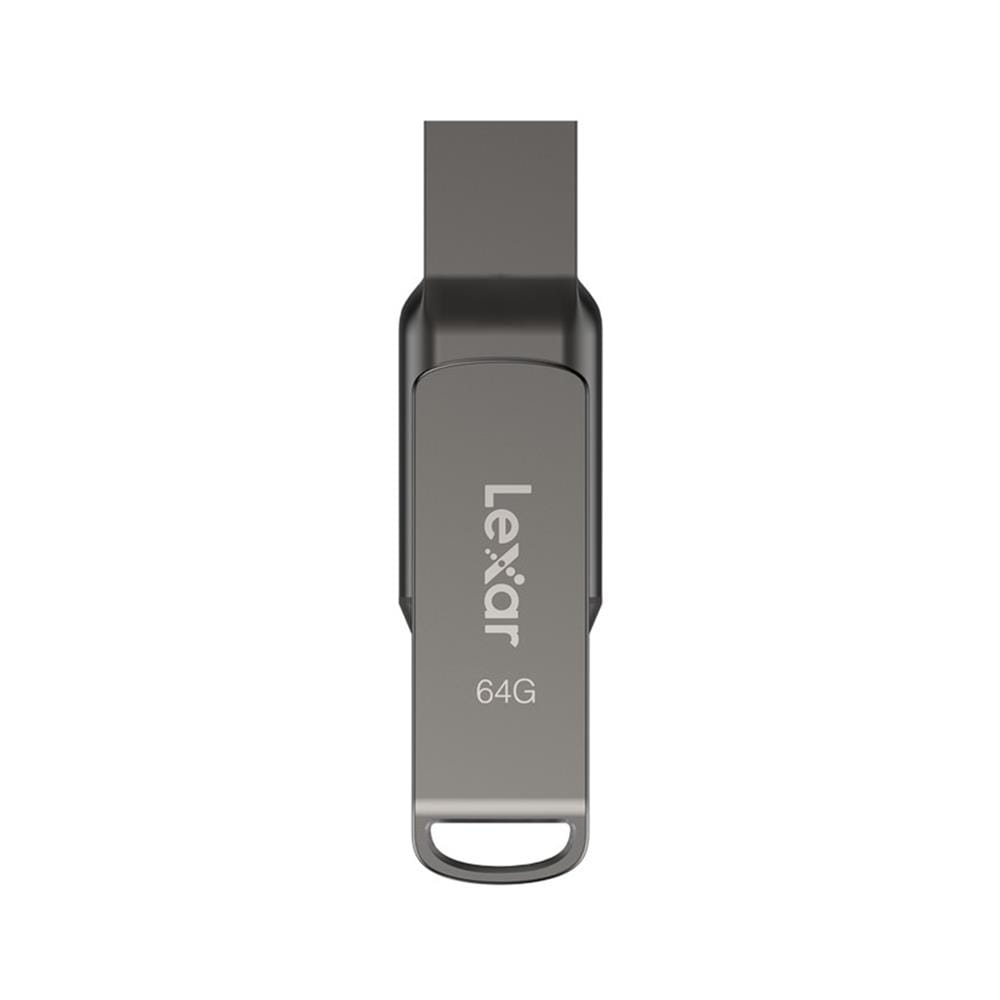 แฟลชไดร์ฟ 3.1 64GB LEXAR DUAL DRIVE D400 สีเงิน