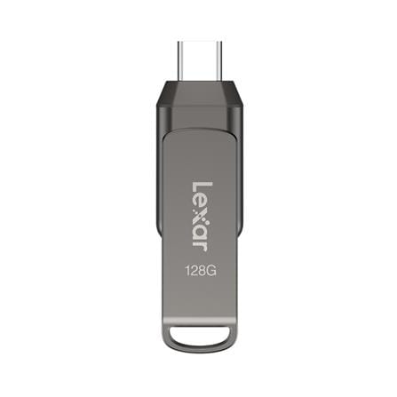 แฟลชไดร์ฟ 3.1 128GB LEXAR DUAL DRIVE D400 สีเงิน_0