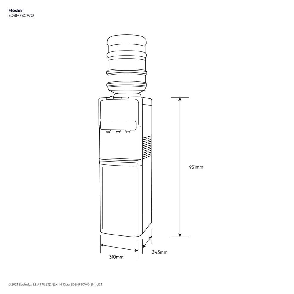 ตู้น้ำดื่ม ELECTROLUX EDBMFSCWO