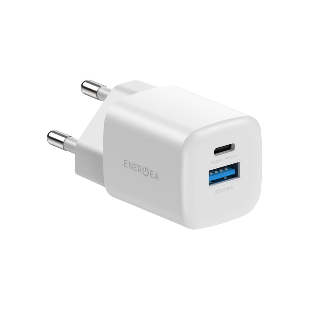 อะแดปเตอร์ USB-A และ USB-C ENERGEA GAN35W สีขาว
