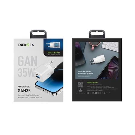 อะแดปเตอร์ USB-A และ USB-C ENERGEA GAN35W สีขาว_2