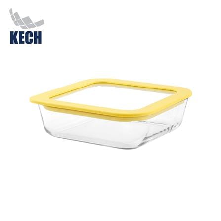 กล่องอาหารแก้ว KECH HOLA 0.61 ลิตร สีเหลือง_0