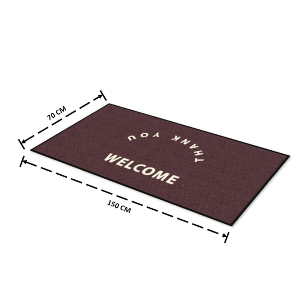 พรมเช็ดเท้าดักฝุ่น KLEEN-TEX WELCOME-T 70X150 ซม. สีน้ำตาล