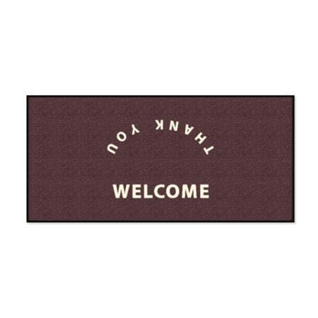พรมเช็ดเท้าดักฝุ่น KLEEN-TEX WELCOME-T 70X150 ซม. สีน้ำตาล