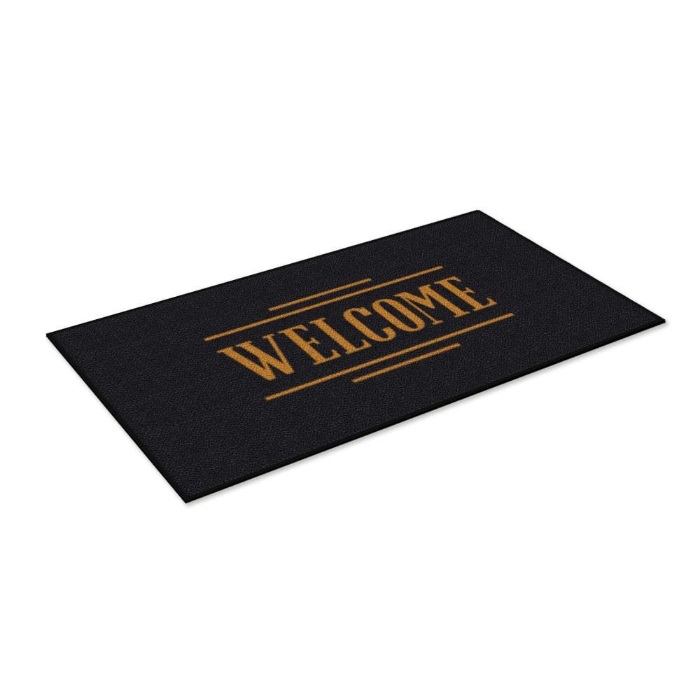 พรมเช็ดเท้าดักฝุ่น KLEEN-TEX WELCOME 70X150 ซม. สีดำ