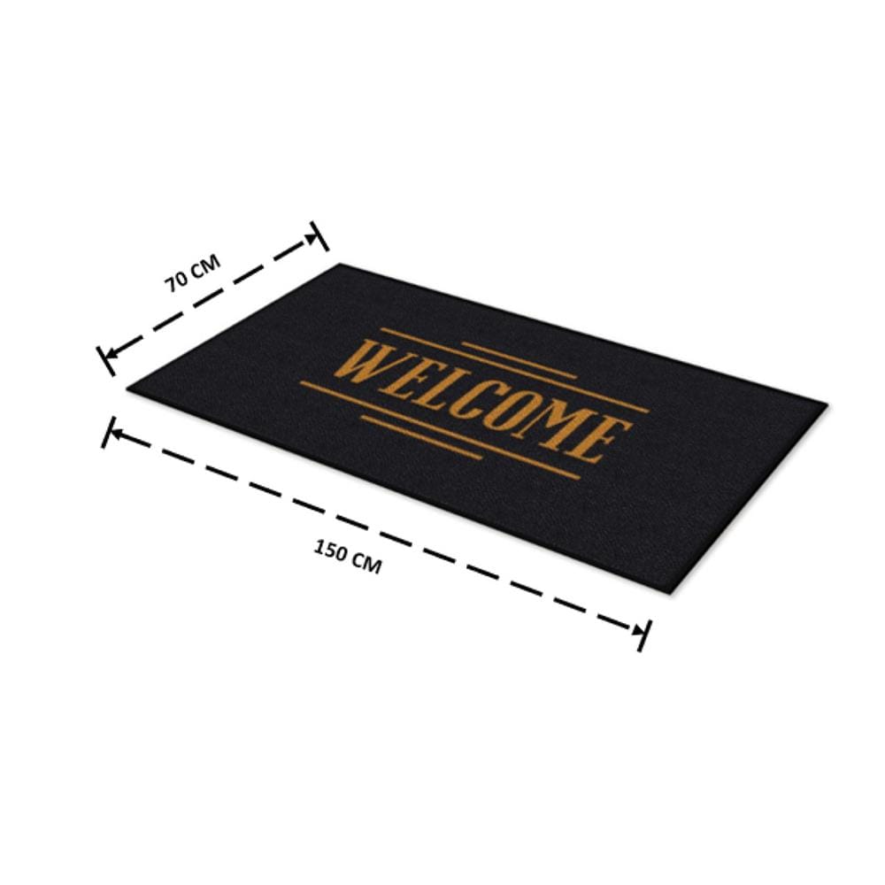 พรมเช็ดเท้าดักฝุ่น KLEEN-TEX WELCOME 70X150 ซม. สีดำ