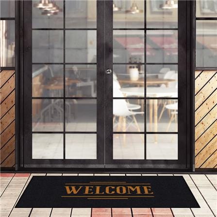 พรมเช็ดเท้าดักฝุ่น KLEEN-TEX WELCOME 70X150 ซม. สีดำ_4