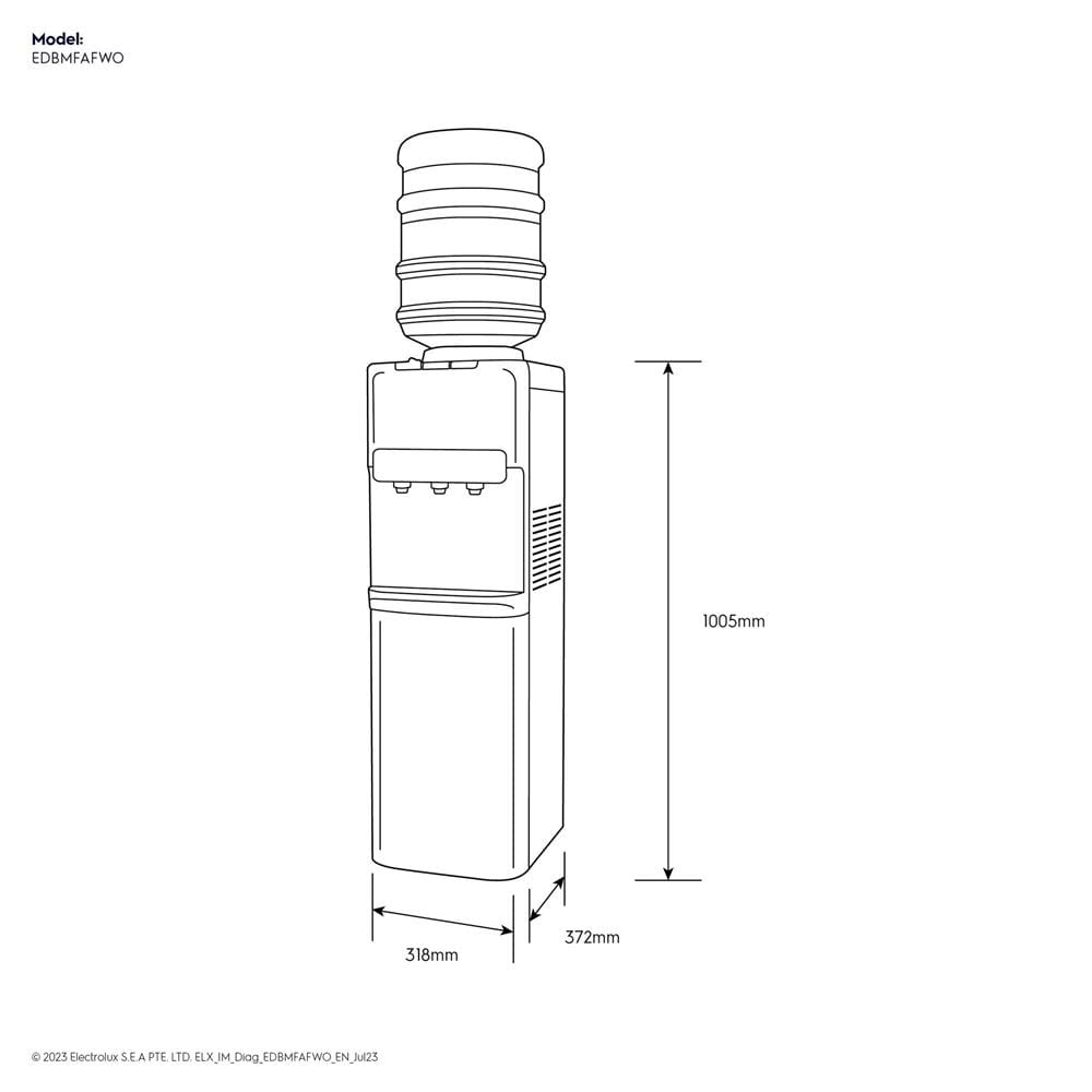 ตู้น้ำดื่ม ELECTROLUX EDBMFAFWO