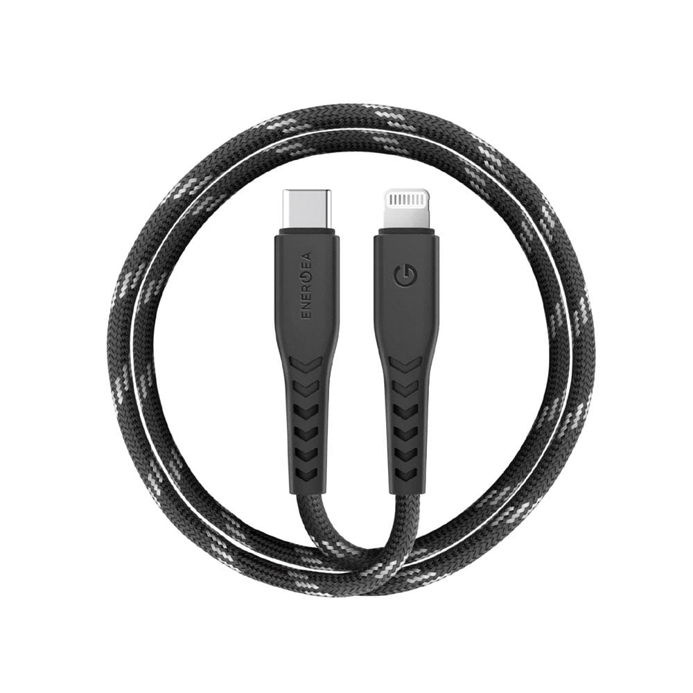 สายชาร์จ USB-C TO LIGHTNING ENERGEA NYLOFLEX 1.5 เมตร สีดำ
