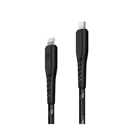 สายชาร์จ USB-C TO LIGHTNING ENERGEA NYLOFLEX 1.5 เมตร สีดำ_1