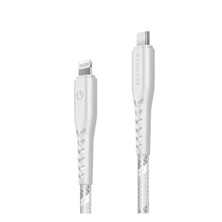 สายชาร์จ USB-C TO LIGHTNING ENERGEA NYLOFLEX 1.5 เมตร สีขาว_1