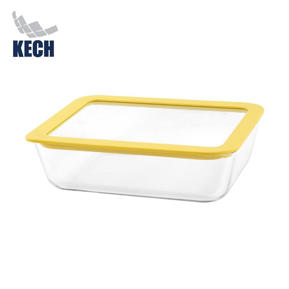 กล่องอาหารแก้ว KECH HOLA 1.4 ลิตร สีเหลือง